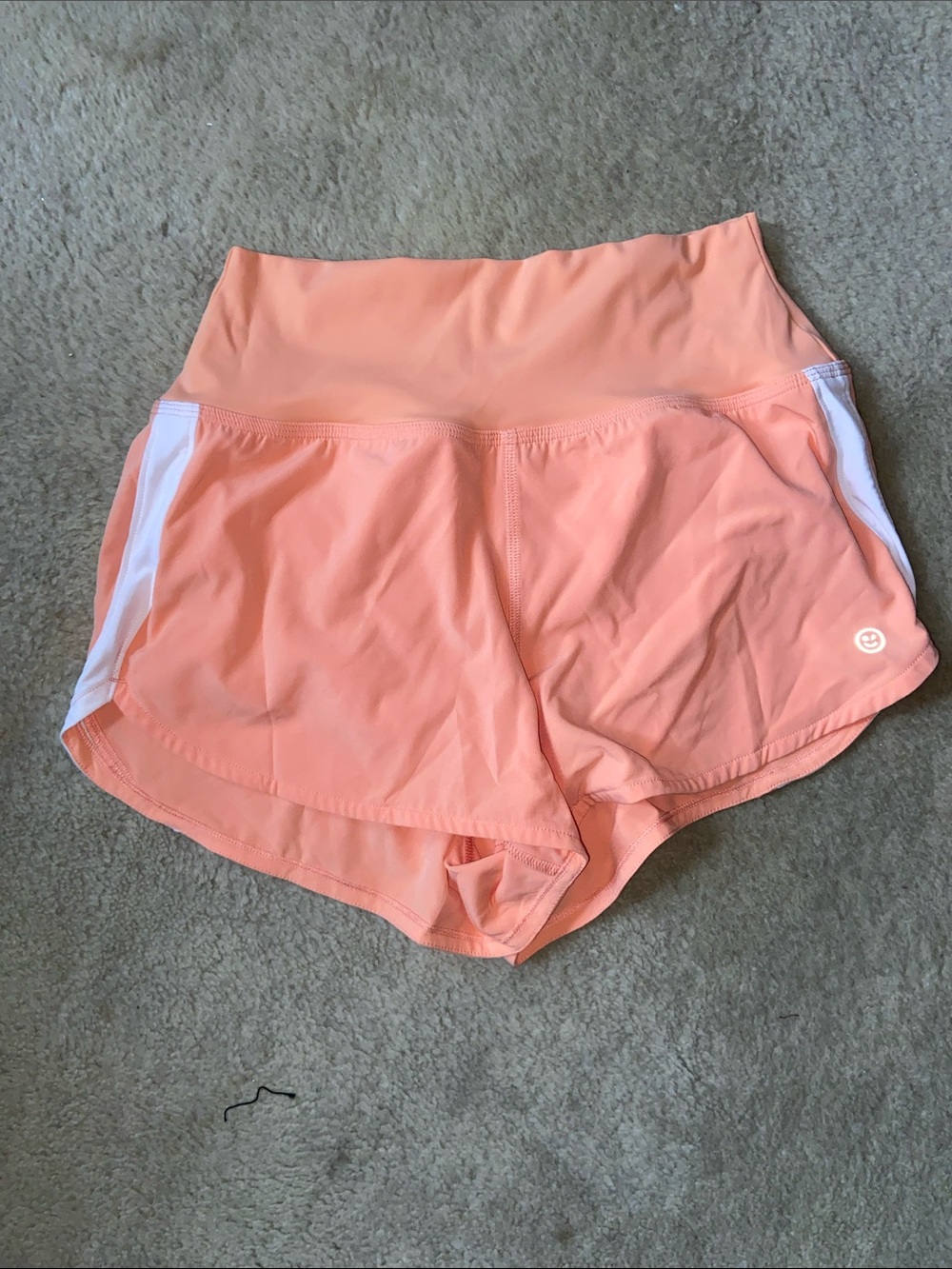Hollister Peach Athletic High-Rise Shorts